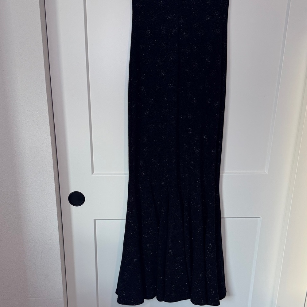 Jessica McClintock Millennium 2000 Strapless Firework Maxi Fishtail Gown - Picture 9 of 16